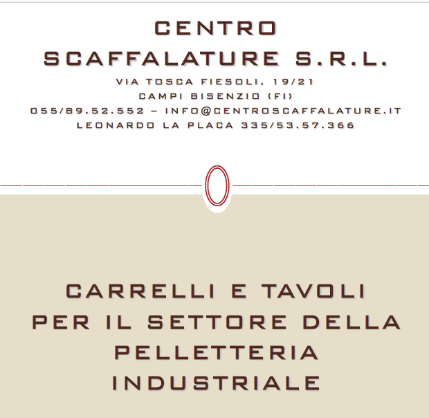 Catalogo Pelletteria: Soluzioni per il settore della pelletteria industriale